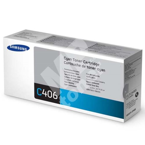Toner Samsung CLT-C406S, cyan, ST984A, originál 1