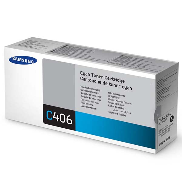 Toner Samsung CLT-C406S, CLP-360, 365, CLX-3300, 3305, cyan, ST984A, originál
