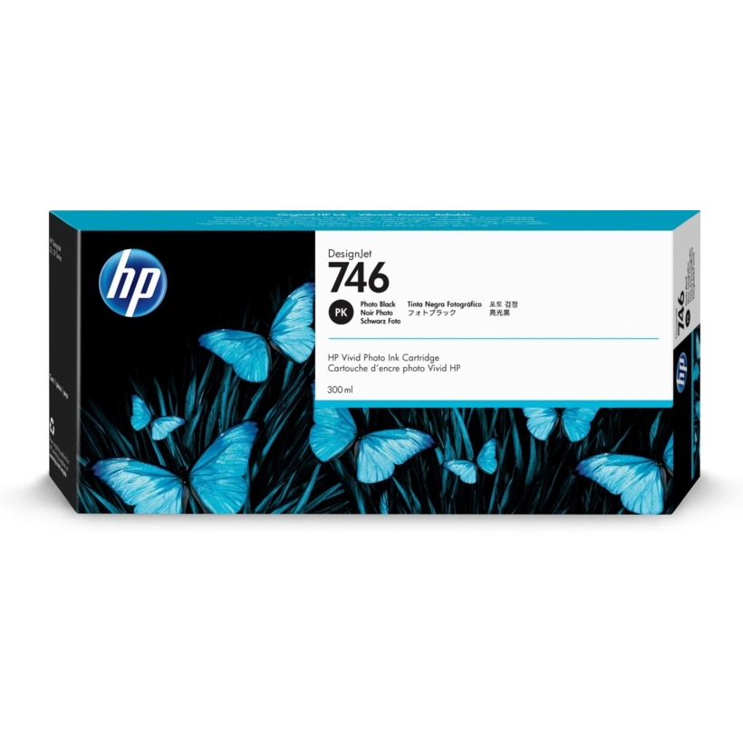 Inkoustová cartridge HP P2V82A, DesignJet Z6, Z9+, photo black, 746, originál