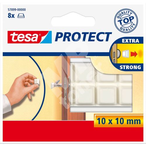 Ochranné nárazníky Protect, bílá, 10 mm x 10 mm Tesa 1