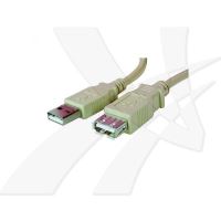 Kabel USB (2.0), A plug/A socket, 5m, přenosová rychlost 480Mb/s, LOGO 2 (1)