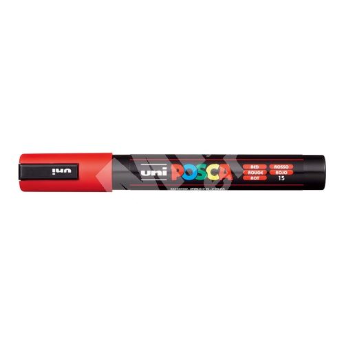 Uni Posca PC-5M akrylový popisovač, 2,5 mm, červený 1
