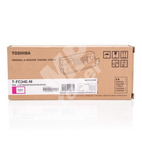 Toner Toshiba T-FC34EM, magenta, 6A000001533, originál 1