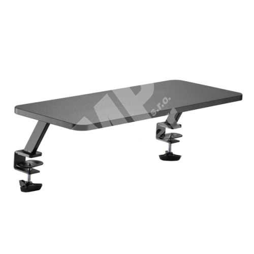 Podstavec pod monitot Powerton, připevnitelný ke stolu, černý, ocel, dřevotříska, 20 1
