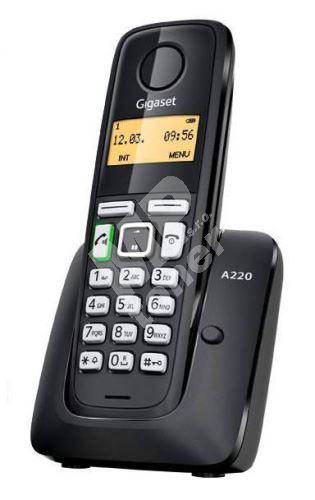 Bezšňůrový telefon Gigaset A220, černý 1