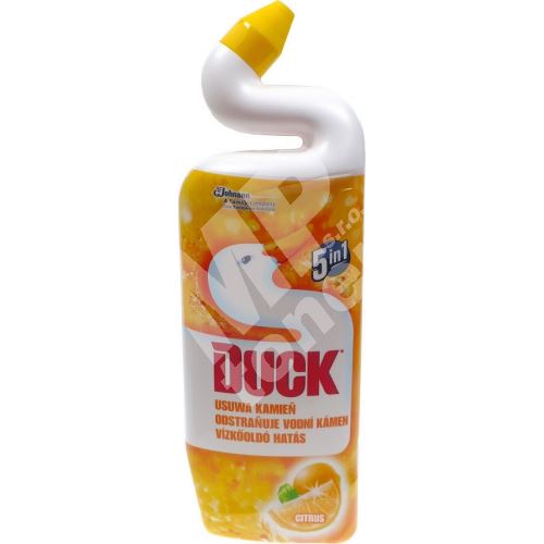 Duck 5v1 Citrus Wc tekutý čistič s citrusovou vůní 750 ml 1
