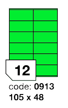 Samolepící etikety Rayfilm Office 105x48 mm 300 archů, matně zelená, R0120.0913D