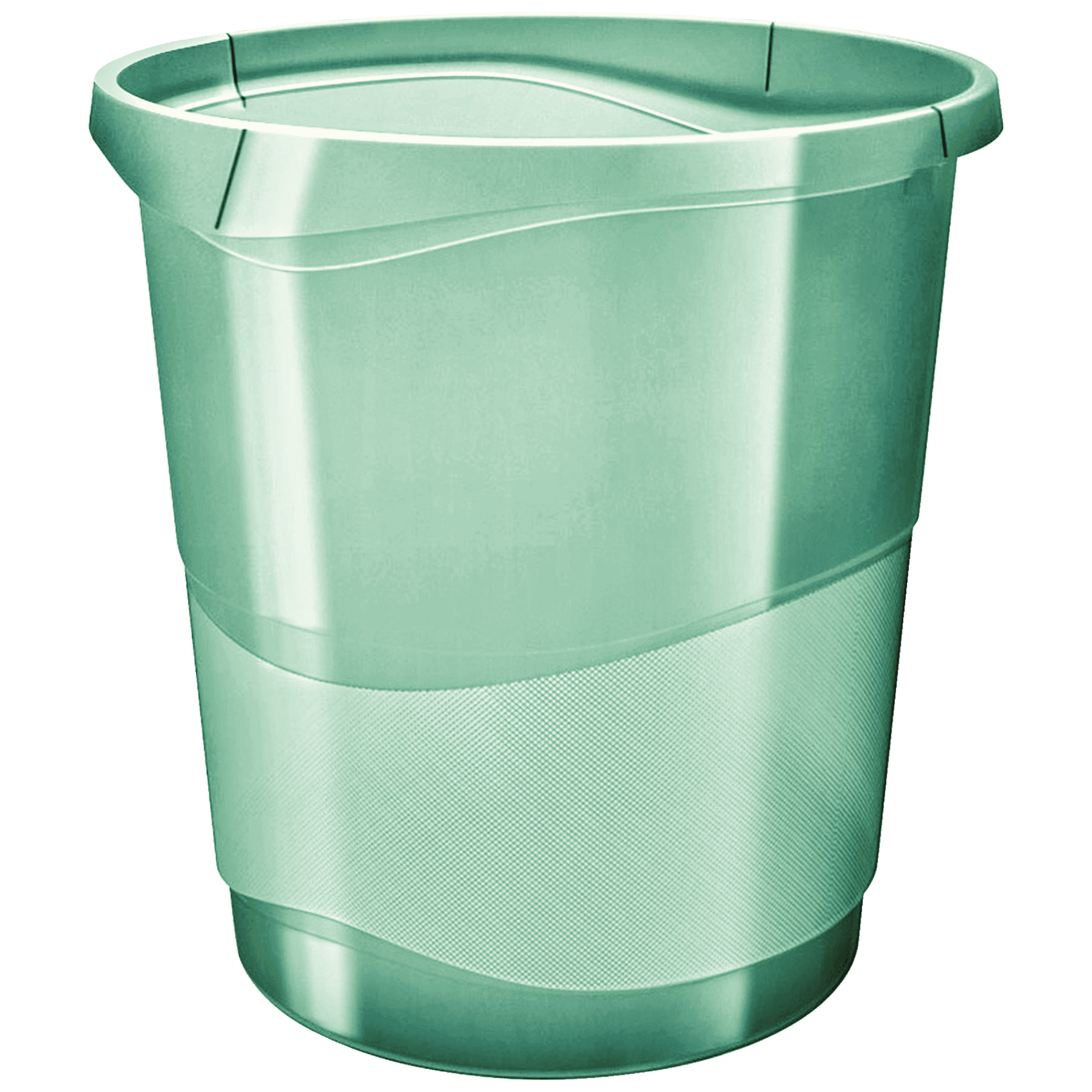 Odpadkový koš Esselte Colour'Ice, průhledná zelená, 14 l