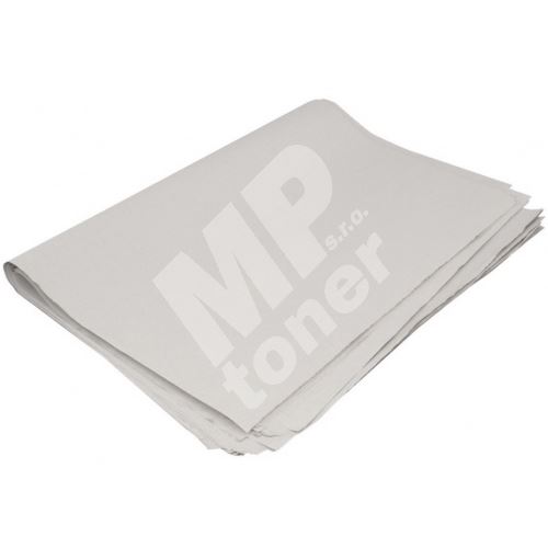 Balící papír tenký, kloboukový, šedý, 100x70cm, 25g, 1bal/10kg, uvedená cena za 1kg 1