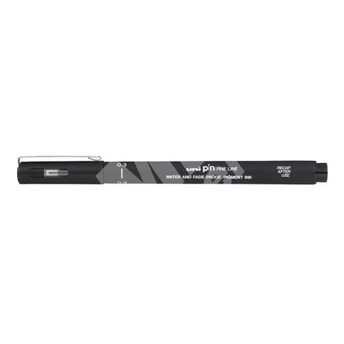 Uni Pin liner 0,3 mm, PIN03-200, černý 1