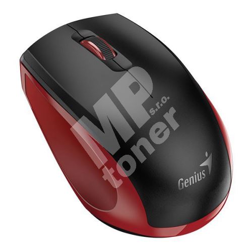 Myš Genius NX-8006S, 1600DPI, 2.4 [GHz], optická, 3tl., bezdrátová USB, černo-červená 1
