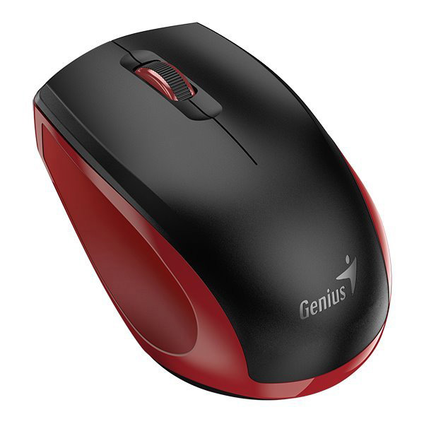 Myš Genius NX-8006S, 1600DPI, 2.4 [GHz], optická, 3tl., bezdrátová USB, černo-červená