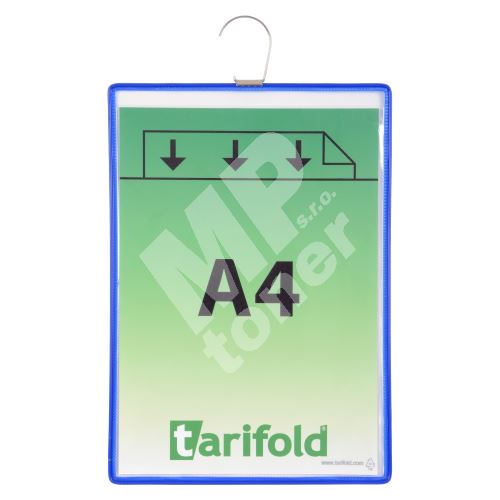 Tarifold rámeček s kapsou a háčkem, A4, otevřený shora, modrý, 5 ks 1