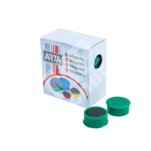 Magnety ARTA průměr 16mm, zelené, 10ks 1