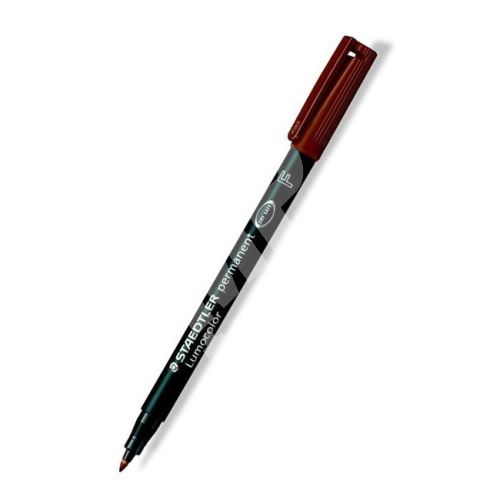 Popisovač Staedtler 318 F Lumocolor, 0,6mm, permanetní, hnědá 1
