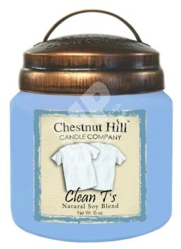 Chestnut Hill Vonná svíčka ve skle Čisté tričko - Clean T s, 16oz 1