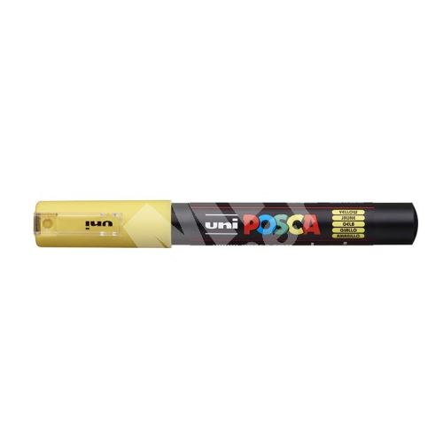 Uni Posca PC-1M akrylový popisovač, 0,7 mm, žlutý 1