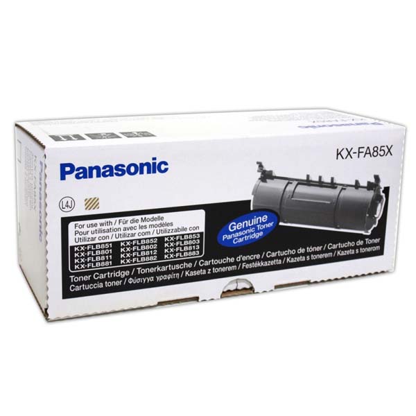 Toner Panasonic KX-FL813, 833, 853, 803, EX, černý, KX-FA85X, originál