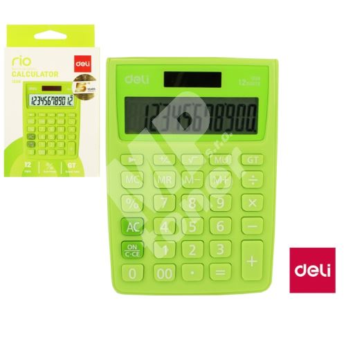 Kalkulačka Deli, zelená E1238 1