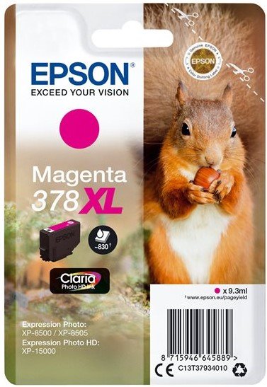 Inkoustová cartridge Epson C13T37934010, XP-15000, magenta, 378XL, originál
