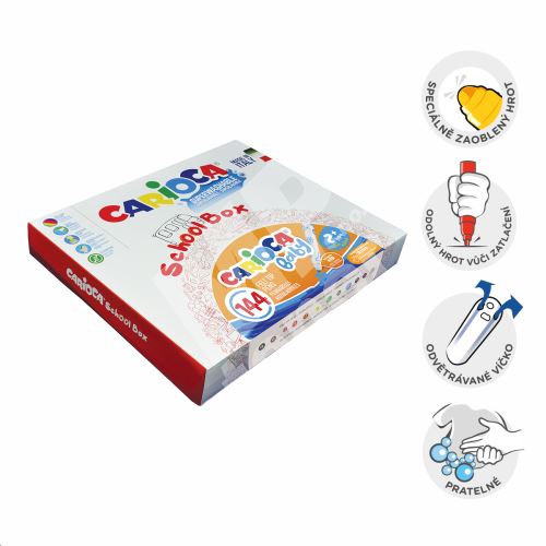 Fixy Carioca Baby 2+, snadno omyvatelné, 144 ks 1