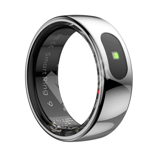 Smart Ring Pro Powerton, měř.stresu, srdeč.tepu, monitoring spánku, 10, stříbrný 1