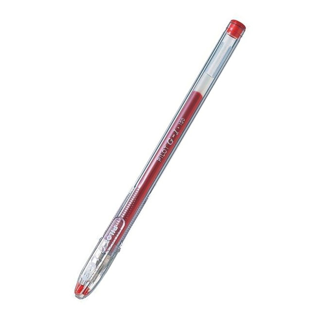 Gelové pero Pilot G-1, červená, 0,32 mm, s uzávěrem
