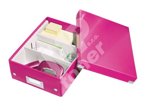 Archivační organizační box Leitz Click-N-Store S (A5), růžový 1