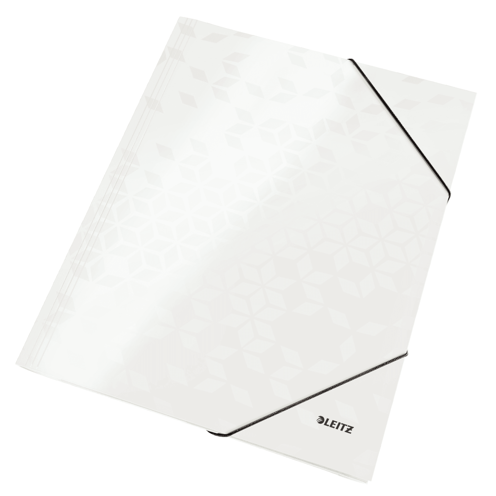 Tříchlopňové desky Leitz WOW A4, perleťové bílé