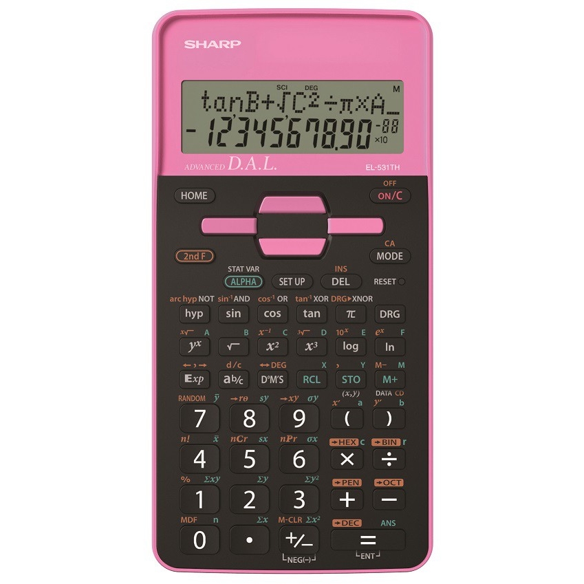 Kalkulačka Sharp EL-531THPK, růžová