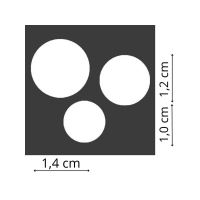 Efco Raznice L kruhy průměr 1 cm, 1,2 cm a 1,4 cm 2 (1)