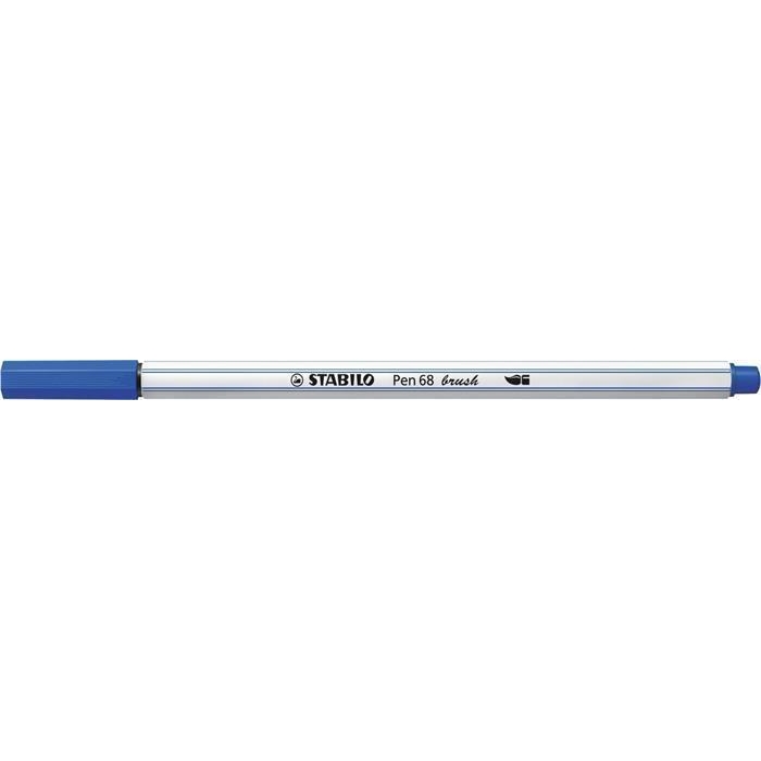 Štětcový fix Stabilo Pen 68 brush, ultramarínová modrá