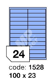 Samolepící etikety Rayfilm Office 100x23 mm 300 archů, matně modrá, R0123.1528D 1