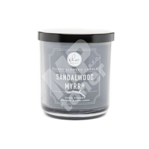 DW Home Vonná svíčka ve skle Myrta a santalové dřevo - Sandalwood Myrrh, 9,7oz 1