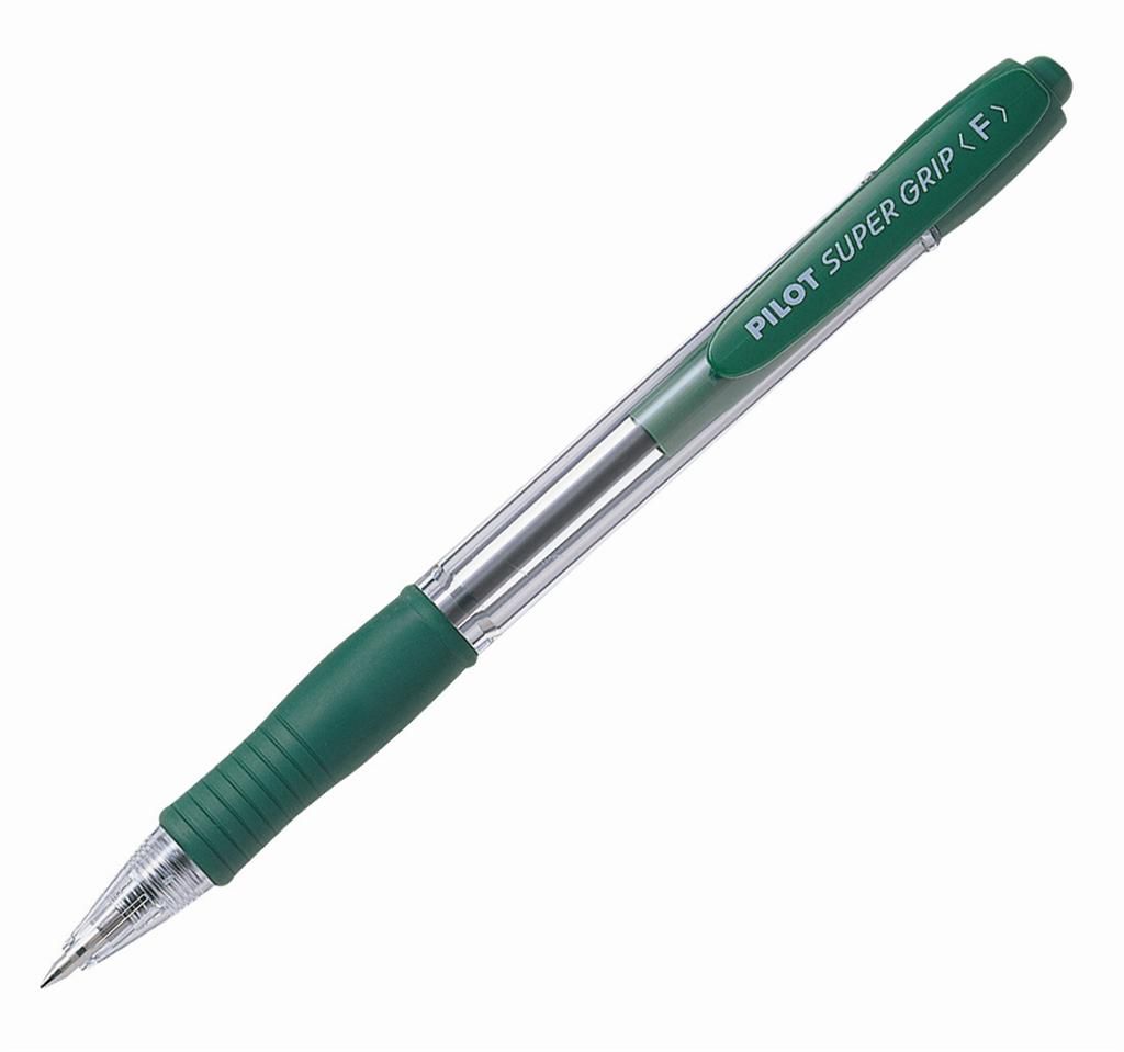 Kuličkové pero Pilot Super Grip, zelená