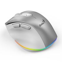 Myš Genius Ergo 9000S Pro, bezdrátová, optická, bílo-stříbrná 4 (3)