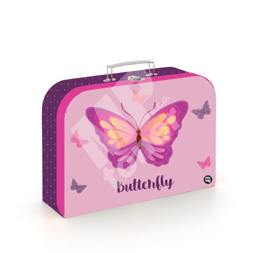Kufřík lamino 34 cm Motýl Pink 1