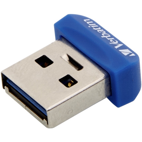 32GB Verbatim Nano Store'n'Stay, USB flash disk 3.0, 98711, modrá