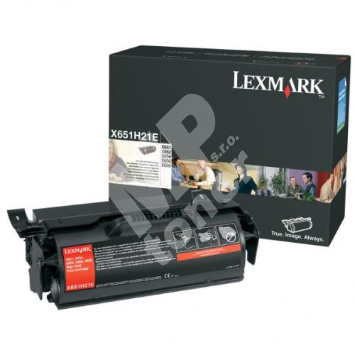 Toner Lexmark X651,X652,X654,X656,X658, black, X651H21E, originál 1
