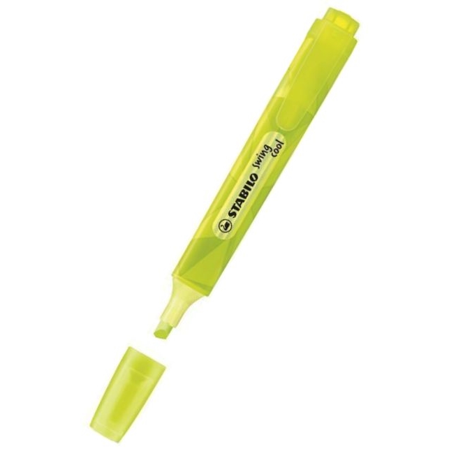Zvýrazňovač STABILO Swing Cool, žlutá, 1-4 mm