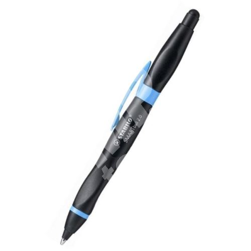 Kuličkové pero Smartball, černá-fialová, 0,5mm, pro praváky, stiskací mechanismus, 1