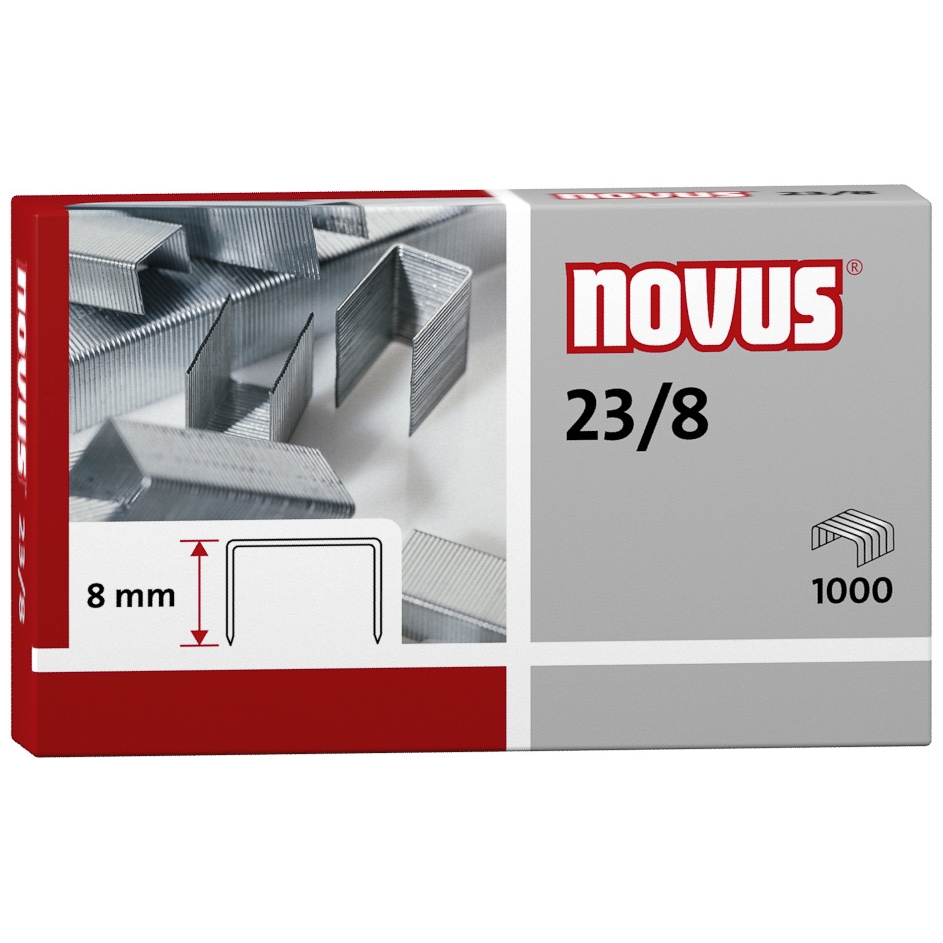Drátky do sešívaček Novus Standard 23/8, spojovač, 1000ks