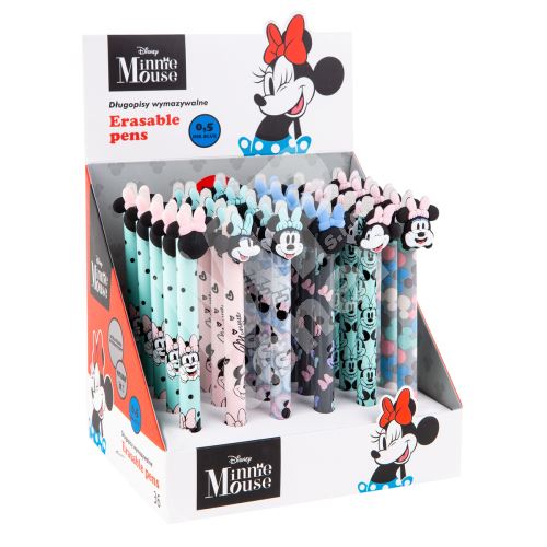 Colorino Minnie Mouse, gumovatelné pero, modrá náplň 1
