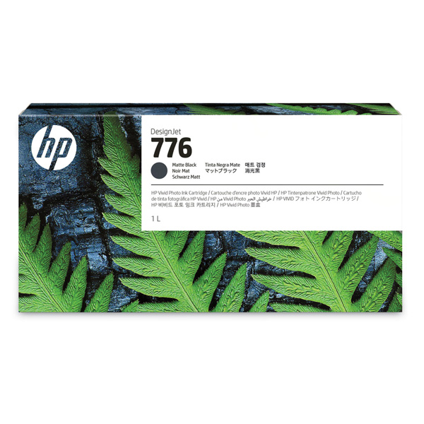 Inkoustová cartridge HP 1XB12A, DesignJet Z9+, Matte Black, 776, originál