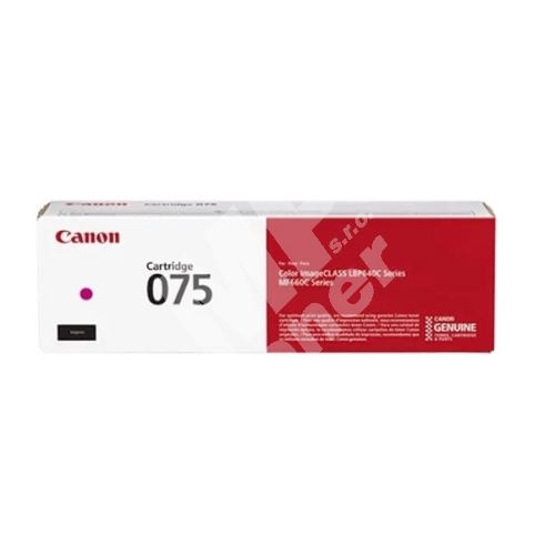 Toner Canon 075, LBP 646cdw, 647cdw, MF 664cdw, magenta, 6363C002, originál 1
