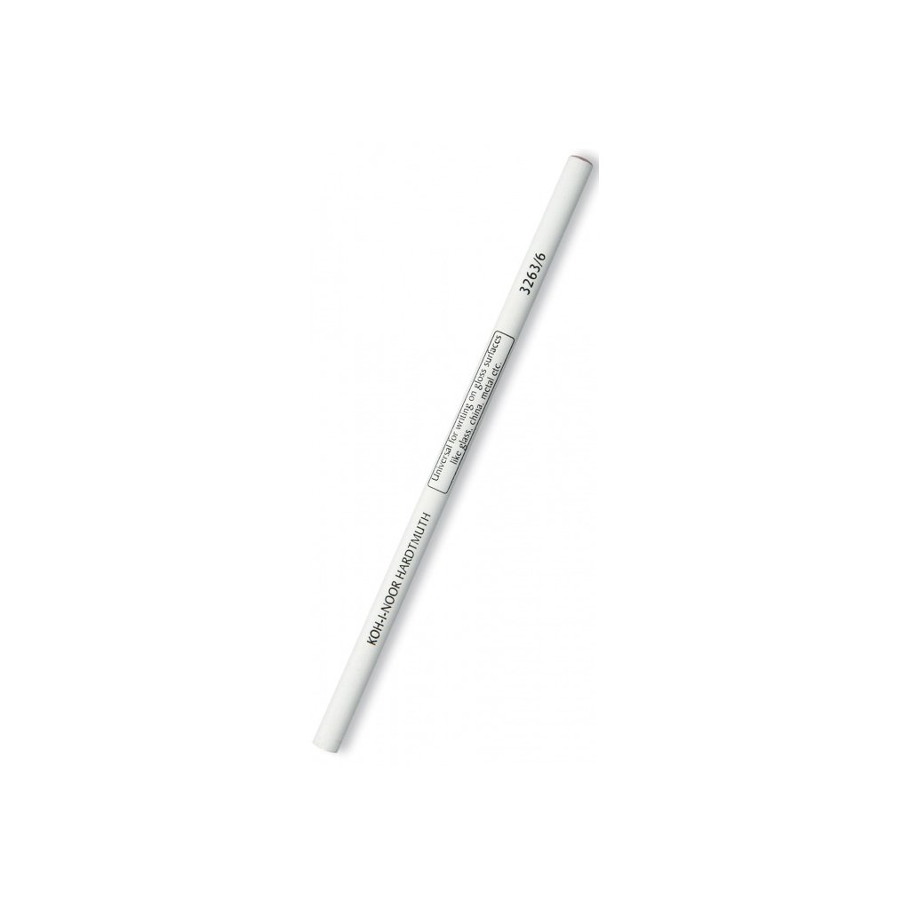 Tužka na sklo Koh-i-noor 3263/6, průměr 7,5mm, bílá