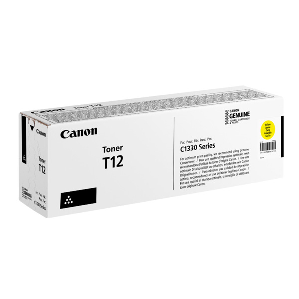 Toner Canon T12 Y, i-Sensys X C1333, yellow, 5095C006, originál