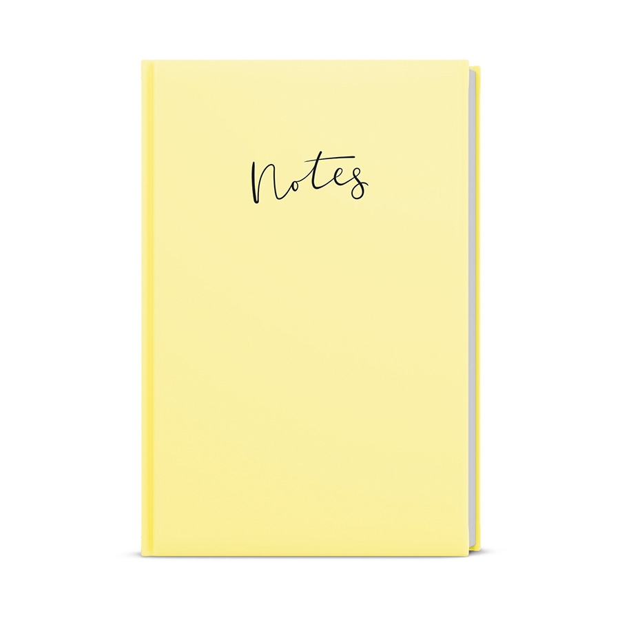 Notes linkovaný A5, Lamino Pastel - žlutá