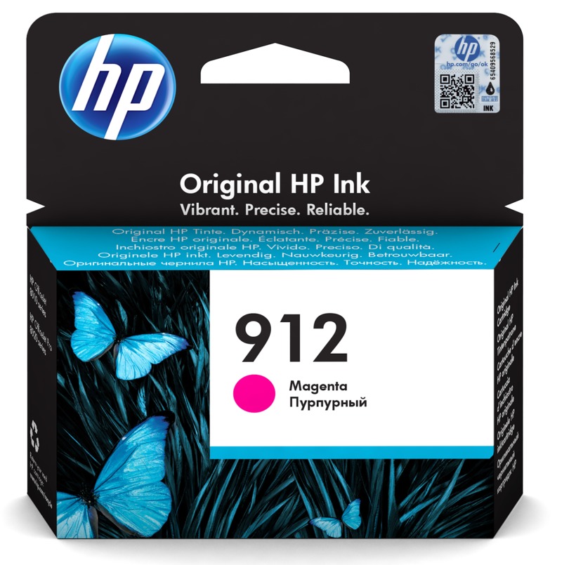Inkoustová cartridge HP 3YL78AE, Officejet 8012, 8013, 8014, magenta, 912, originál