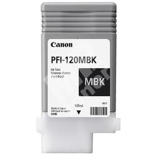 Cartridge Canon PFI-120MBK, matte black, 2884C001, originál 1